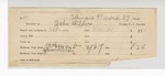 1894 March 27: Receipt, to John Childer, deputy marshal; includes costs of railroad fare