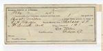 1894 February 07: Voucher, U.S. v. Boot Miller, introducing and selling spirituous liquors; includes costs of service of warrant, mileage on writ, feeding prisoner; John Mitchell, witness; George Waller, guard; E.A. Parker, deputy marshal; Stephen Wheeler, commissioner; J.M. Dodge, deputy clerk
