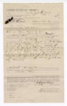 1894 February 08: Voucher, to John W. Cantrell, of Talihina, Choctaw Nation, for assisting B.F. Gibson, deputy marshal, in U.S. v. Elias Moore and Dover; U.S. v. James Bark and Penny Frazier; Stephen Wheeler, commissioner; George J. Crump, U.S. marshal