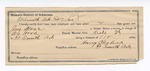 1894 February 07: Certificate of employment, Harry Clayland, guard; John Moss, prisoner; W.S. Hood, deputy marshal