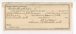 1894 February 09: Voucher, U.S. v. A.M. Allen and J.B. Edwards, forgery; includes costs of service of warrant, mileage on writ, feeding prisoners; A.J. McConnell, G. Kaufman, Frank Handlin, H.N. Patton, R.C. Edwards, witnesses; Ben F. Ayers, guard; J.W. Crowder, deputy marshal; Stephen Wheeler, commissioner