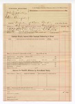 1894 March 10: Voucher, John Coppick and Abner Brassfield, forfeiture of bail bond; includes costs of service of warrant, mileage on writ; Grant Johnson, deputy marshal