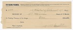 1894 December 07: Receipt, S.T. Minor, deputy marshal; W.W. Easter, signature; includes cost of feeding prisoner