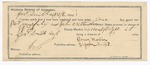 1894 December 04: Certificate of employment, Toney Martin, guard; Pat Murphy, John Crittenden, prisoners; J.B. Lee, deputy marshal
