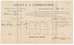 1894 December 03: Voucher, U.S. v. Manson Sally, introducing liquors; Forest McPriner, George Reall, witnesses; Stephen Wheeler, commissioner; G.J. Crump, U.S. marshal