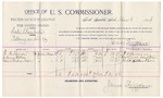 1894 December 05: Voucher, U.S. v. Wade Chamberlee, robbery; James Brizzolara, commissioner; W.A. Lamon, William Walters, Robert Richardson, witnesses; G.J. Crump, U.S. marshal