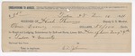 1894 December 10: Receipt, of Heck Thomas, deputy marshal; includes cost of board and other travel expenses; L.D. Johnson, signature