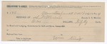 1894 December 12: Receipt, of S.T. Minor, deputy marshal; William King, signature