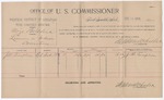 1894 December 14: Voucher, U.S. v. Mize Belcher, larceny; Stephen Wheeler, commissioner; J.M. Templin, witness; G.J. Crump, U.S. marshal