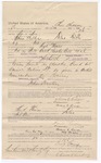 1894 December 12: Account, for Chris Childers, of Tulsa, Creek Nation, while assisting Heck Thomas, deputy marshal, in U.S. v. Bill Cook, Cherokee Bill et. al; Stephen Wheeler, commissioner; George Crump, U.S. marshal