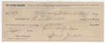 1894 December 17: Receipt, of S.T. Minor, deputy marshal; Jacob Jordan, signature