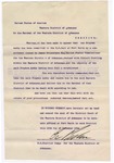 1894 December 20: Letter, from I.C. Parker, judge, to George J. Crump, U.S. marshal; Stephen Ashby (Tom Ashby, alias), prisoner; James Brizzolara, commissioner; S.T. Minor, deputy marshal