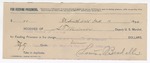 1894 December 19: Receipt, of S.T. Minor, deputy marshal; Louis Bendelli, signature