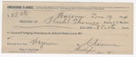 1894 December 19: Receipt, of Heck Thomas, deputy marshal; Philips, signature