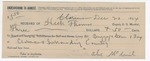 1894 December 20: Receipt, of Heck Thomas, deputy marshal; Alex McDaniel, signature; includes cost for buggy and team