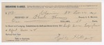1894 December 22: Receipt, of Heck Thomas, deputy marshal; to Giltz Hotel for lodging and meals