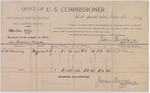 1894 December 28: Voucher, U.S. v. Martin Otis, assault with intent to kill; James Brizzolara, commissioner; G.J. Crump, U.S. marshal; L.B. Devinney, witness