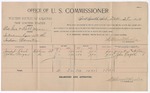 1894 December 28: Voucher, U.S. v. Ed Gale and Robert Moore, introducing liquor; Stephen Wheeler, commissioner; Joseph Rash, John Corgan, witnesses; W.J. Fleming, witness of signatures