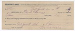 1894 December 29: Receipt, of Heck Thomas, deputy marshal; Mcnamara, signature