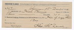1894 December 30: Receipt, of Heck Thomas, deputy marshal; to Alex McDaniel for hire of buggy and team