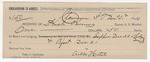1894 December 31: Receipt, of Heck Thomas, deputy marshal; to Gibbs Hotel for meals and lodging
