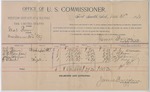 1894 December 31: Voucher, U.S. v. Mat Brown, murder; S.C. Brown, L.H. Thompson, John Coleman, G.B. Beck, witnesses; G.J. Crump, U.S. marshal; James Brizzolara, commissioner