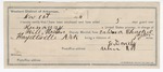 1894 November 21: Voucher, U.S. v. Runaway, introducing and selling spirituous liquor; E.B. Harrison, commissioner; Will Preston, deputy marshal; E. Donley, guard; Stephen Wheeler, clerk; receipt to T.J. Preston, for board and lodging; receipt to L. Yarberough, for feeding prisoner