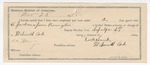 1894 November 28: Certificate of employment, of W.P. Hank, guard; A. Jackson, James Pennington, prisoners