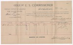 1894 November 28: Voucher, U.S. v. Will Cook, larceny; includes cost of per diem and mileage; Stephen Wheeler, commissioner; G.J. Crump, U.S. marshal; H.A. Hughes, witnesses