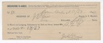 1894 November 30: Receipt, of J.B. Lee, deputy marshal; to John Smith; to D. Downing for board and lodging; to William Heifer for buggy hire; to W.M. Albarn for feeding prisoner; to John Darison for breakfast; to H. Hagon