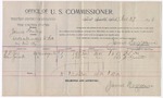 1894 November 27: Voucher, U.S. v. James Hendrix, assault with intent to kill; includes cost of per diem and mileage; James Brizzolara, commissioner; B.L. Fox, H. Gassett, witnesses; G.J. Crump, U.S. marshal