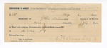 1894 August 2: Receipt, received of John Salmon, deputy marshal, for board, lodging and subsistence for self, to N.B. Brashears
