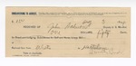 1894 August 3: Receipt, received of John Salmon, deputy marshal, to Smith Couch