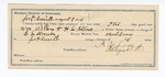 1894 August 9: Certificate of employment, to A.T. Long, guard, for assisting E.L. Drake, deputy marshal; William Wilson, H.L. Stines, prisoners; includes mileage