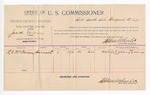 1894 August 13: Voucher, U.S. v. James H. Irvin, assault with intent to kill; R.A. McClarney, witness; Stephen Wheeler, commissioner; includes cost of mileage and service; G.J. Crump, U.S. marshal