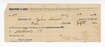 1894 August 14: Receipt, of John Salmon, deputy marshal; to Robert Kilpatrick for board and lodging