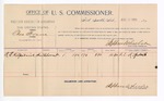 1894 August 15: Voucher, U.S. v. Charles Frank, violating internal revenue laws; R.E. Kilpatrick, witness; G.J. Crump, U.S. marshal; Stephen Wheeler, commissioner; includes cost of per diem and mileage
