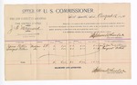 1894 August 15: Voucher, U.S. v. J.W. Maynard, introducing liquors; James Pettus, Sargent Pettus, witnesses; G.J. Crump, U.S. marshal; Stephen Wheeler, commissioner; includes cost of per diem and mileage