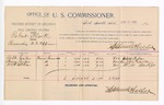 1894 August 18: Voucher, U.S. v. Robert Clark, personating U.S. officer; Robert Giles, Henry Giles, Will McKee, witnesses; G.J. Crump, U.S. marshal; includes cost of per diem and mileage