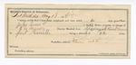 1894 August 21: Voucher, U.S. v. John Sims, introducing and selling spiritous liquors; E.L. Drake, deputy marshal; Stephen Wheeler, commissioner; G.S. Gailey, guard; Thomas Fulsom, James Smith, W.O Gage, witnesses; Edgar Smith, assistant U.S. attorney; includes receipt to L.O. Cooper, for feeding prisoner; includes cost of mileage and service