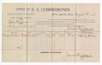 1894 August 18: Voucher, U.S. v. Billy Henderson, larceny; Charles Miller, witness; G.J. Crump, U.S. marshal; James Brizzolara, commissioner; includes cost of per diem and mileage