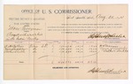 1894 August 20: Voucher, U.S. v. Mose Perryman, assault with intent to kill; A.H. Collins, Nora Sheddlebar, Arthur Antle, witnesses; G.J. Crump, U.S. marshal; Stephen Wheeler, commissioner; includes cost of per diem and mileage
