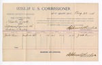 1894 August 20: Voucher, U.S. v. Charles Scott, introducing liquor; Jack Bean, witness; G.J. Crump, U.S. marshal; Stephen Wheeler, commissioner; includes cost of per diem and mileage