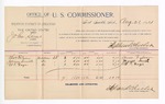1894 August 21: Voucher, U.S. v. John Sims, introducing liquors; Thomas Folsom, James Smith, W.T. Gage, witnesses; G.J. Crump, U.S. marshal; Stephen Wheeler, commissioner; includes cost of per diem and mileage