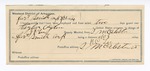 1894 August 22: Receipt, of J.B. Lee, deputy marshal; to Charly Blair for feeding prisoners; to William R. Craig for feeding prisoners; to T. Crassing; to Thomas Washburn for board and lodging; to Will Cowley for feeding prisoners; to Osborn Wilmet for feeding prisoners; to John Fred for feeding prisoners; certificate of employment, for W.H. Neal, guard; Ben May Lee, prisoner; certificate of employment, for R.C. Lee, guard; Taylor Ogden, prisoner