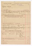 1894 August 23: Voucher, U.S. v. Ephraim E. Butts, larceny; John McDaniel, deputy marshal; James Brizzolara, commissioner; Thomas Fulsom, J.H. Foyes, Henry Redmond, witnesses; includes cost of mileage and service