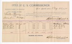 1894 August 23: Voucher, U.S. v. Walter Harley, stealing from post office; Nathan Stein, John W. Cole, William M. Rash, William A. Cole, witnesses; G.J. Crump, U.S. marshal; Stephen Wheeler, commissioner; includes cost of per diem and mileage