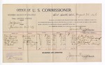 1894 August 24: Voucher, U.S. v. Joe Green, murder; J.M. Carver, J.W. Haven, Nathan Jones, M.L. Logan, L. Baker, witnesses; G.J. Crump, U.S. marshal; James Brizzolara, commissioner; includes cost of per diem and mileage