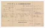 1894 August 31: Voucher, U.S. v. Joe Green, murder; John Nobire, Adam O'Hare, J.L. Springsein, witnesses; G.J. Crump, U.S. marshal; James Brizzolara, commissioner; includes cost of per diem and mileage