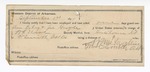 1894 September 6: Voucher, U.S. v. Dan Lahay, assault with intent to kill; W.H. Neal, deputy marshal; James Brizzolara, commissioner; S.P. McLaughlin, guard; John Childers, William Esman, witnesses; Stephen Wheeler, clerk; Edgar Smith, assistant U.S. attorney; receipt, to William R. Craig for feeding a prisoner; receipt, to John Cosby for Livery bill; includes cost of mileage and service